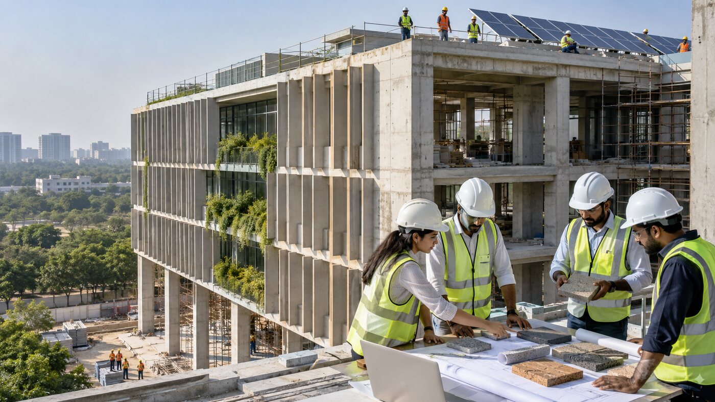 A Practical Path to Lower-Carbon Buildings in India — StructureTooBIG editorial cover
