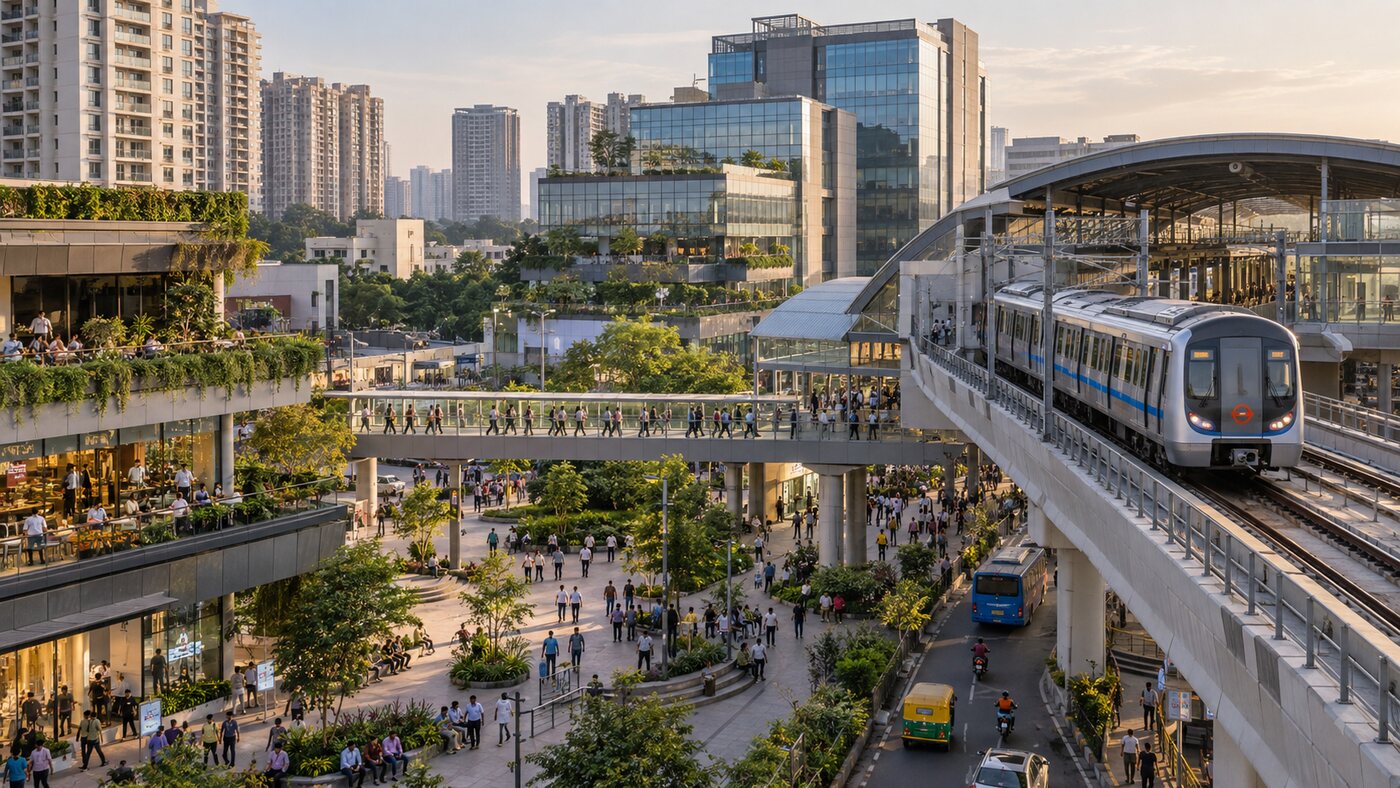 Indian Cities Link Metro Investment With Denser Mixed-Use Districts — StructureTooBIG editorial cover